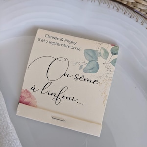 Sachet de graines personnalisés, cadeaux invités pour mariage