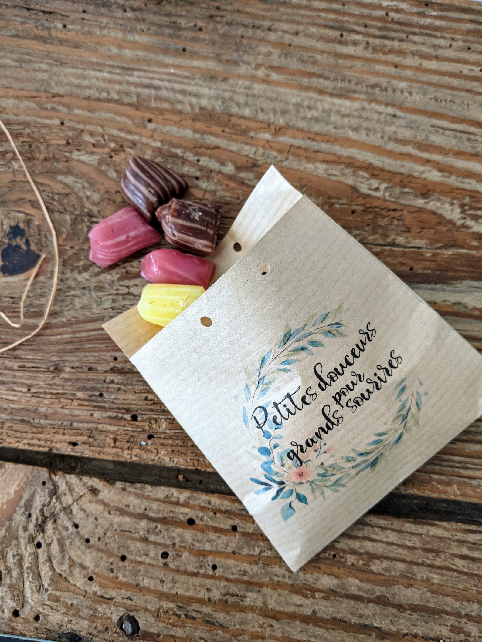 Sachet bonbons personnalisés Mini sac kraft Candy bar Etsy France