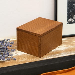 Holzkiste mit verstecktem Fach unter dem falschen Boden, Aufbewahrungsbox aus Holz, Stash Box, Aufbewahrungsbox, Dekorative Box, Schmuckschatulle, Geschenkkarte