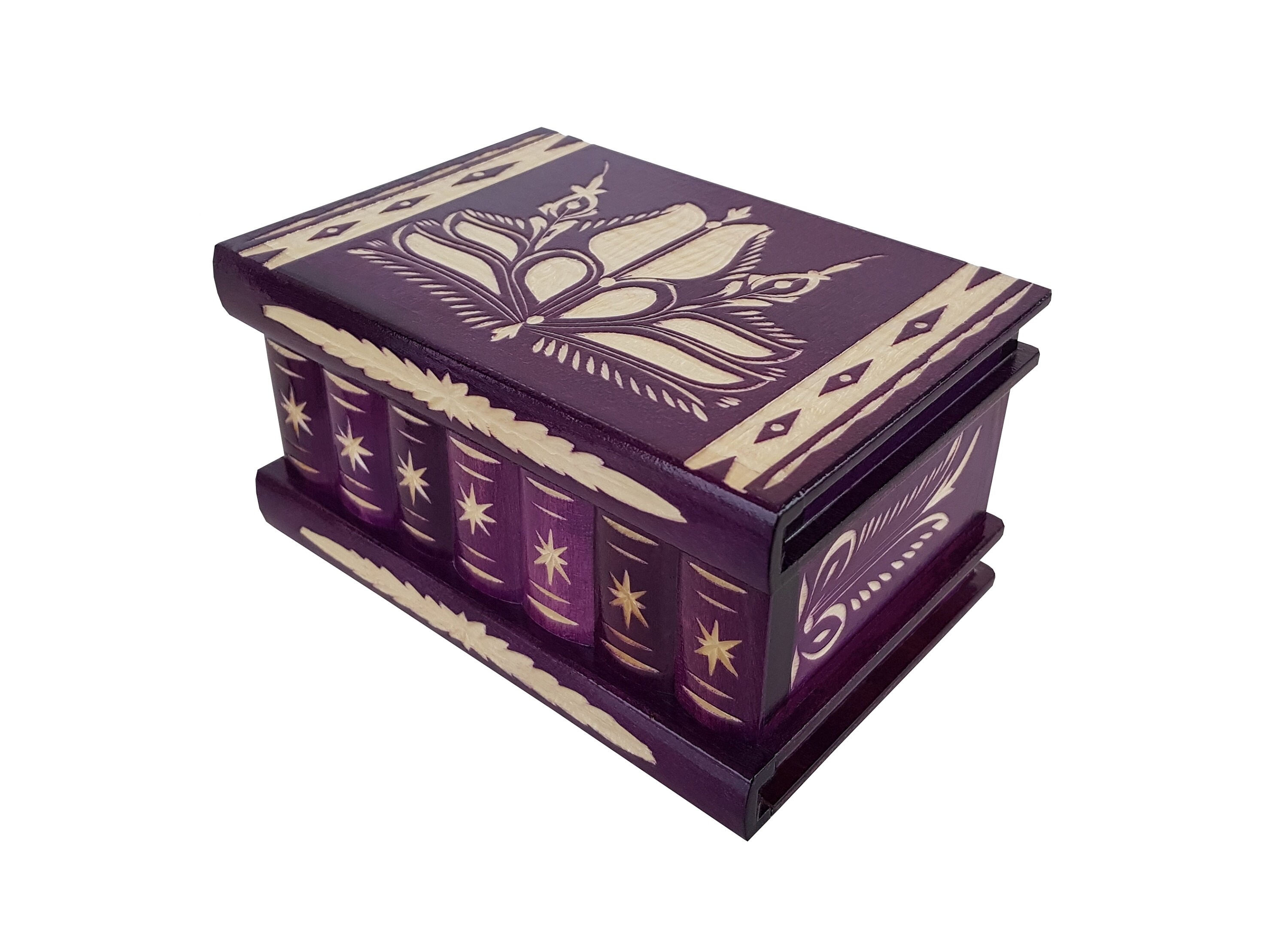 DRACULA Handmade Carved Transylvania Wooden Jewelry Box With Etsy UK