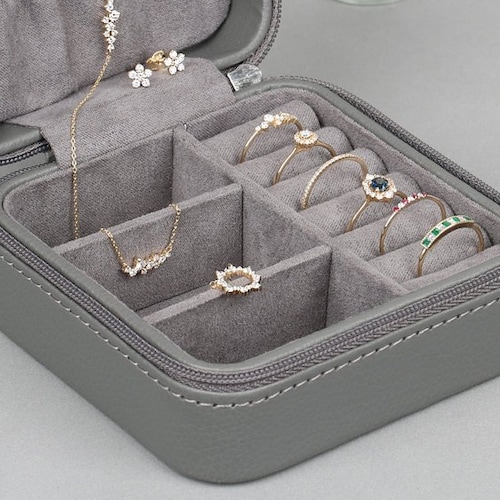 Jewelry Case / Jewelry Travel Case / Leather Travel Jewelry Etsy