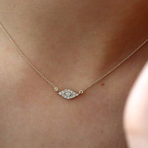Diamond eye necklace outlet
