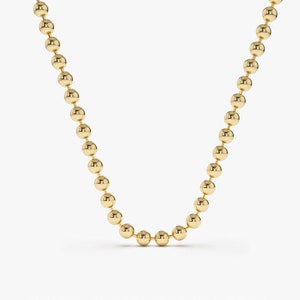 【新品未使用】Hyke BALL CHAIN NECKLACES GOLD BALL CHAIN NECKLACE (LARGE) – HYKE ONLINE STORE