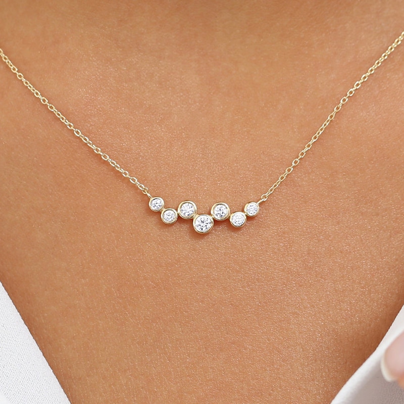 Floating Diamond Necklace main image 0