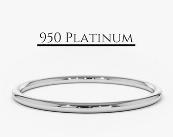 slim platinum wedding band