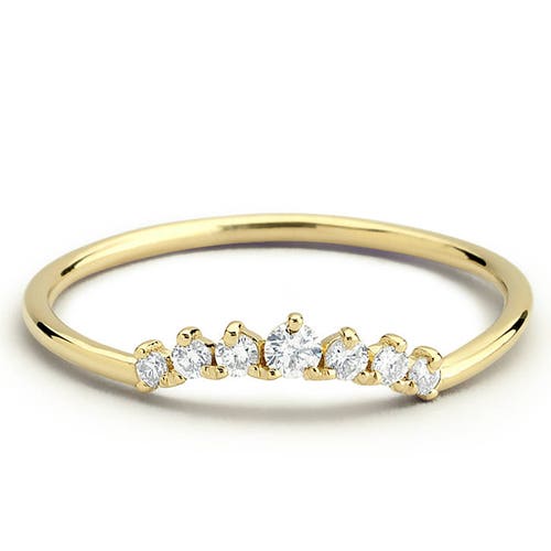 Mix Diamond Ring / 14k Solid Gold Cross Over Mix Diamond Ring Etsy