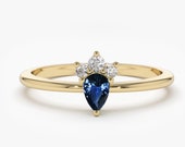 RESERVED for Marilyn Aquamarine Ring 14k Natural Aquamarine and Diamond Engagement Ring