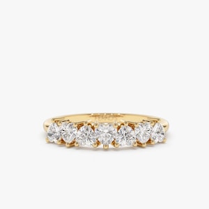 Heart Shaped Diamond Ring in 14k Gold 0.90 ct / Heart Shaped Prong Setting Diamond Wedding Ring for Women by Ferkos Fine Jewelry