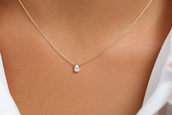 Pear Shape Diamond Pendant - 902B5SJADFGPDWG – Seita Jewelers