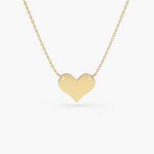 14k Gold Heart Necklace