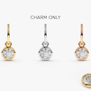 Charm Only, Gold, White Gold and Rose Gold