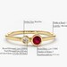 Genuine Natural Ruby Ring /14K Gold Ruby and Diamond - Etsy
