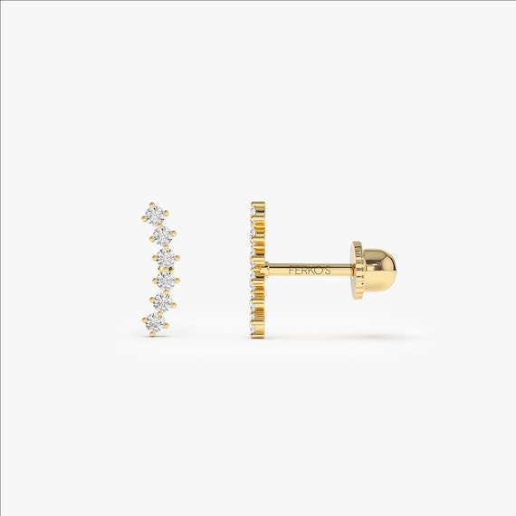 One Replacement Baby Earring Back. for Our Threaded Diamond -  Israel