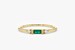 Emerald Ring / Baguette Emerald Ring / 14k Solid Gold Minimalist Emerald Ring / Stacking Emerald Ring / Emerald Jewelry / May Birthstone 