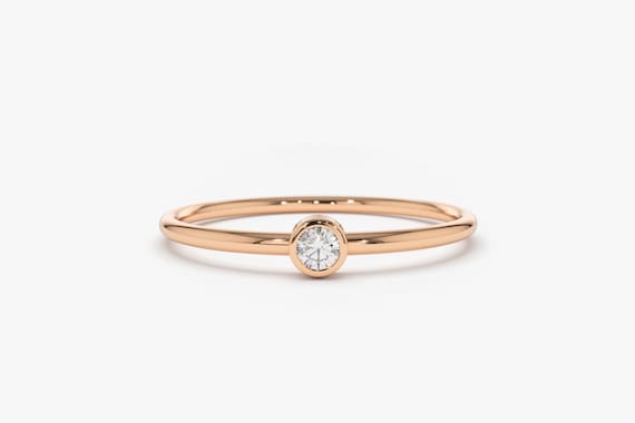 simple single diamond engagement rings
