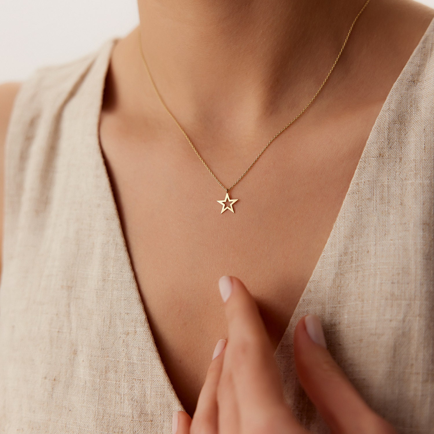 ゴールド ネックレス クリスタルチャーム 2way ball charm necklace / 2wayボールチャームネックレス
