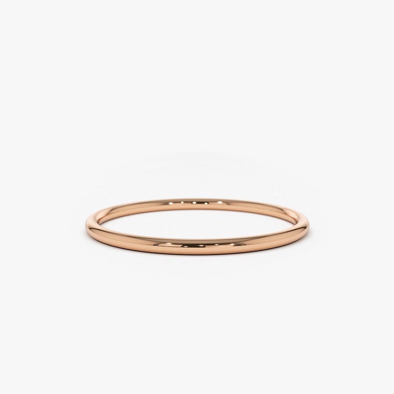 Wedding Band 1.2MM 14k White Gold Ring Gold Wedding Rings also used as Stacking Rings Thin Wedding Band available as Rose Gold Ring 14k Rose Gold