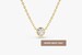 Diamond Solitaire Necklace/ 14k Gold 0.08 Ct. Dainty Diamond Bezel Set Necklace / Delicate Diamond Necklace / Layering Diamond Necklace 