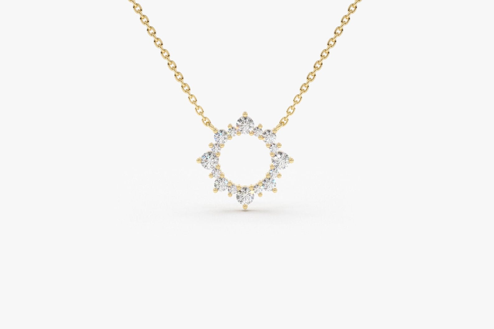 Diamond sun necklace Clearance
