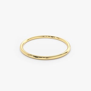 1.2MM  Gold Wire Band Ring Spacer Side view