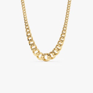 14K Gold Bold Curb Necklace