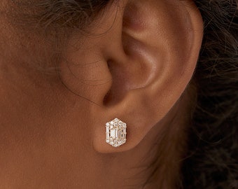 HELIOS / Diamond cut earrings - GIGI Jewelry
