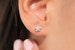 Diamond Earring / 14k Gold Earring / Diamond Cluster Earring /  Rose Gold Flower Design Diamond Earrings / Anniversary Gift Idea / Studs 