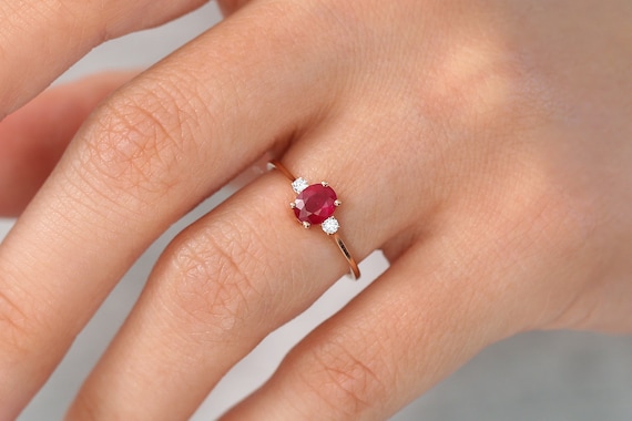 Jagdish Jewellers - Buy 14k Mandate Spot Ruby-Diamond ring Online