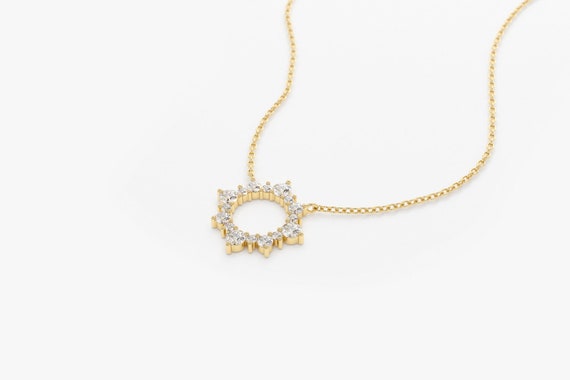 Diamond Necklace / Diamond Sun Necklace 