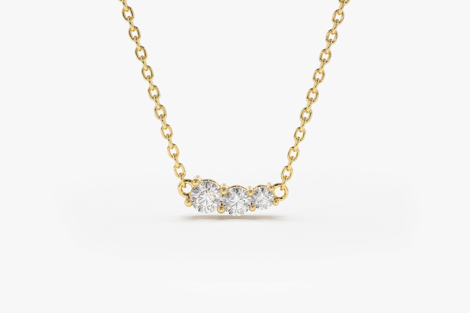 14k Gold Diamond Necklaces for Women 