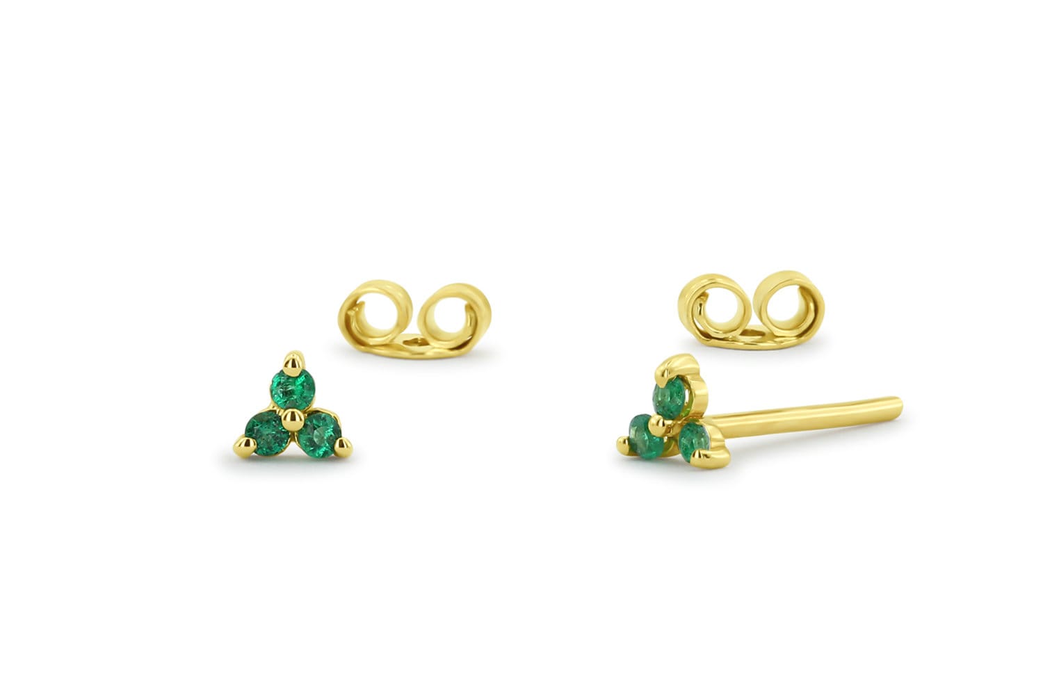 ALARRI 25.8 Carat 14K Solid Gold Fish Hook Earrings Natural Emerald ALARRI 25.8 Carat 14K Solid Gold Fish Hook Earrings Natural Emerald