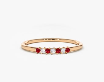 SIZE 8 14KT GOLD EP STACKABLE JULY RUBY WEDDING ETERNITY RING SIZE 8 14KT GOLD EP STACKABLE JULY RUBY WEDDING ETERNITY RING