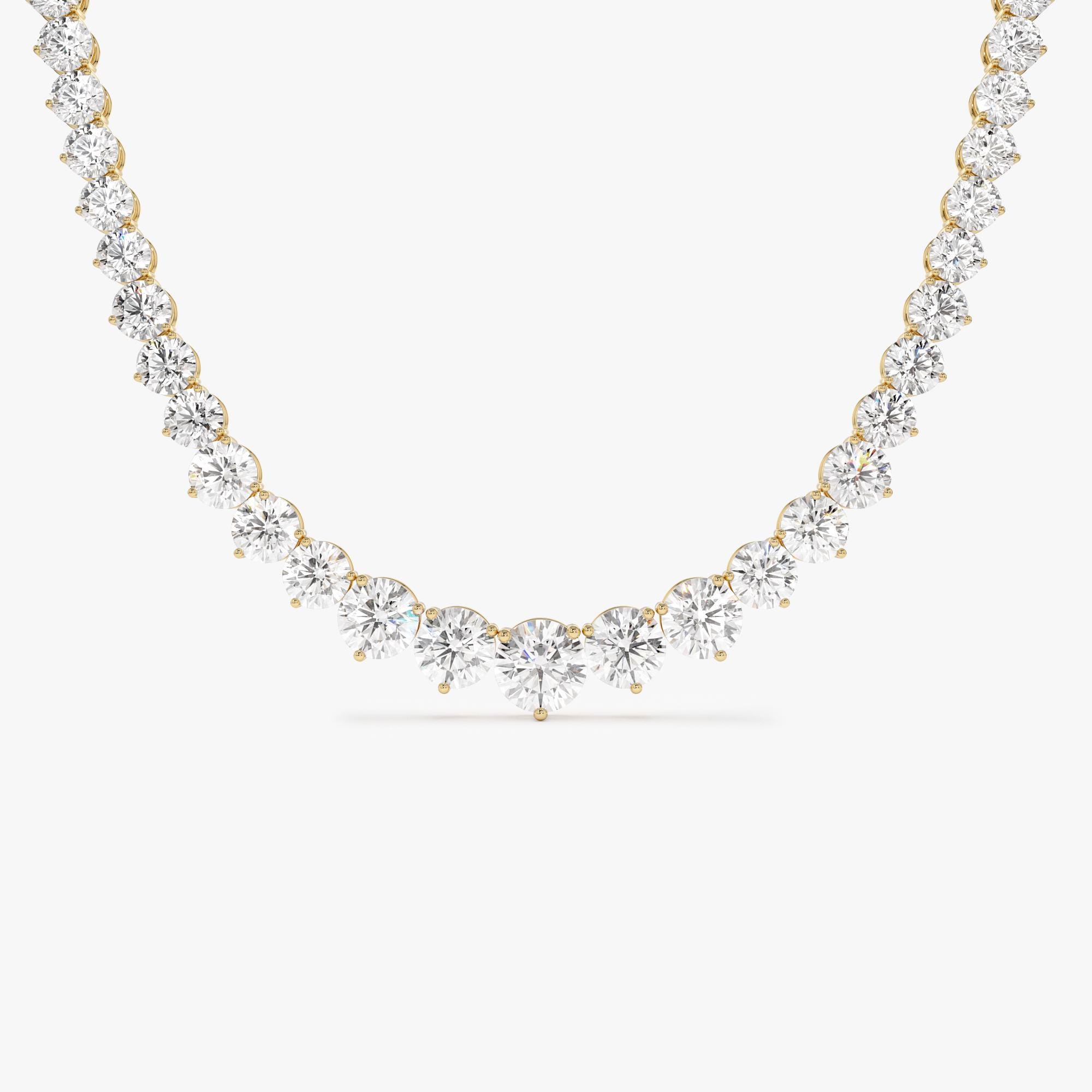10 carat natural diamond tennis necklace - Etsy 日本