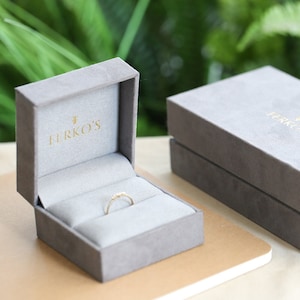 Emerald Cut Wedding Ring, 4.5 ctw 14k Gold Prong Setting Full Eternity Emerald Lab Grown Diamond Ring, Packaging
