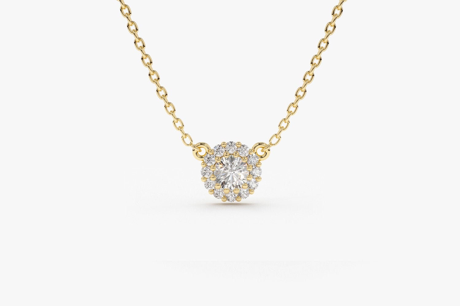 Buy Round Cluster Floral Diamond Pendant for Women – Ayaani