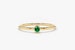 Emerald Ring / 14k Gold Single Emerald 0.08ctw Engagement Ring / Emerald Gemstone Ring / Stacking Natural Emerald Ring / Black Friday Sale 