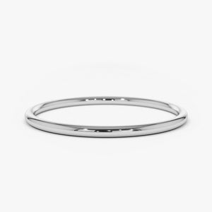 Platinum Wedding Band / 1.2MM Simple Platinum Wedding Band for Women / Thin Wedding Band image 6