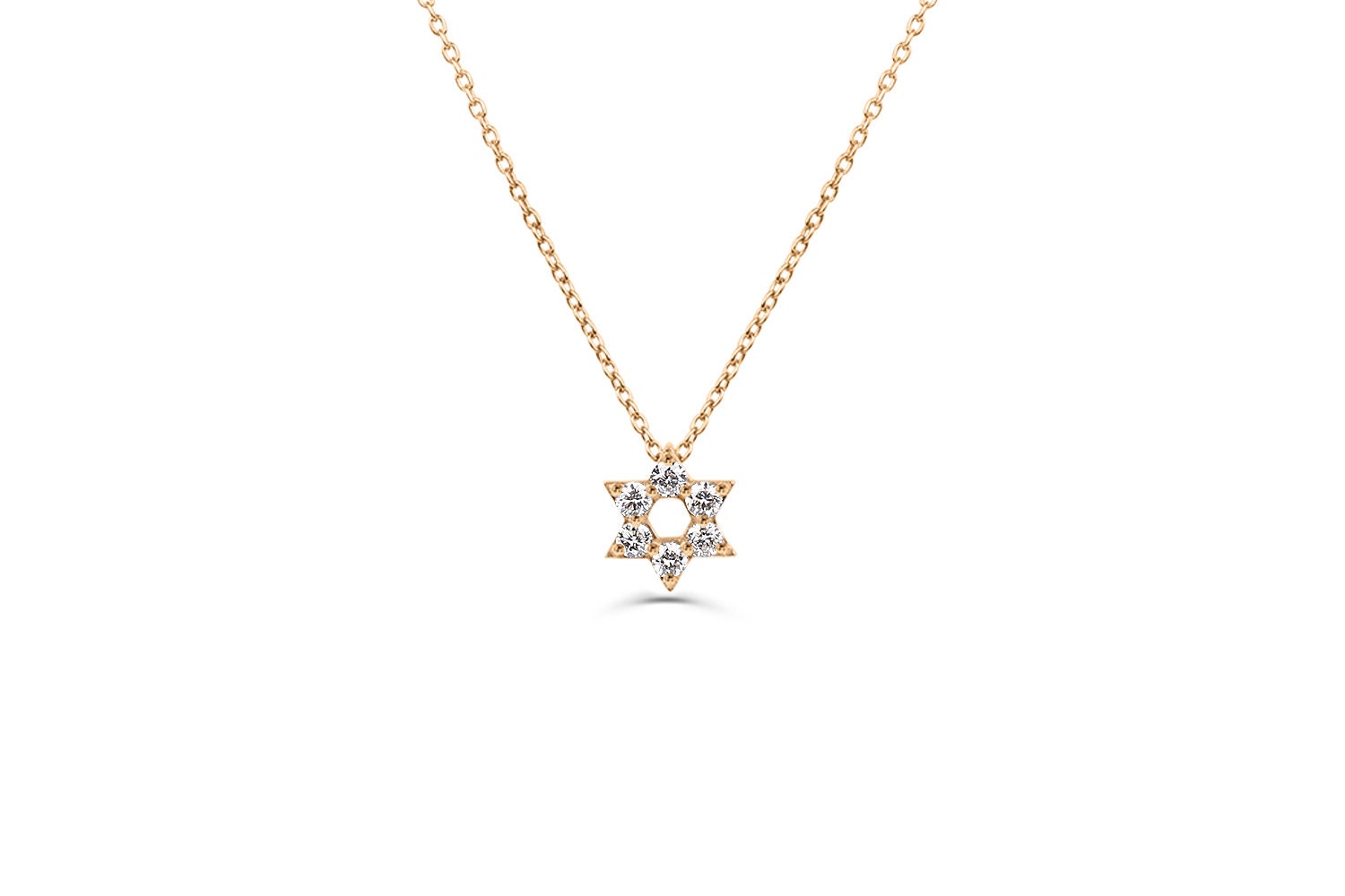 Jewish star diamond on sale necklace
