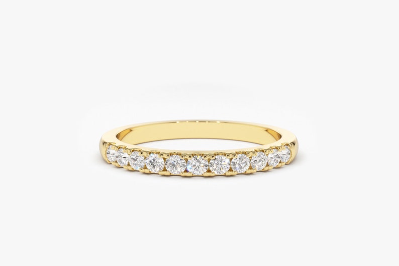 2MM Womens Diamond Wedding Band