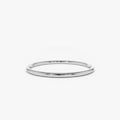 Wedding Band - 1.2MM 14k White Gold Ring - Gold Wedding Rings also used as Stacking Rings - Thin Wedding Band available as Rose Gold Ring