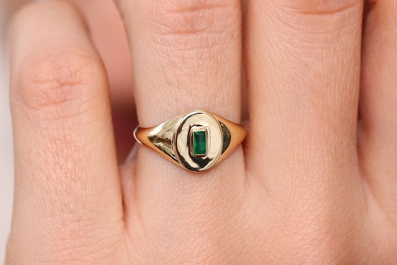May birthstone signet ring May birthstone signet ring