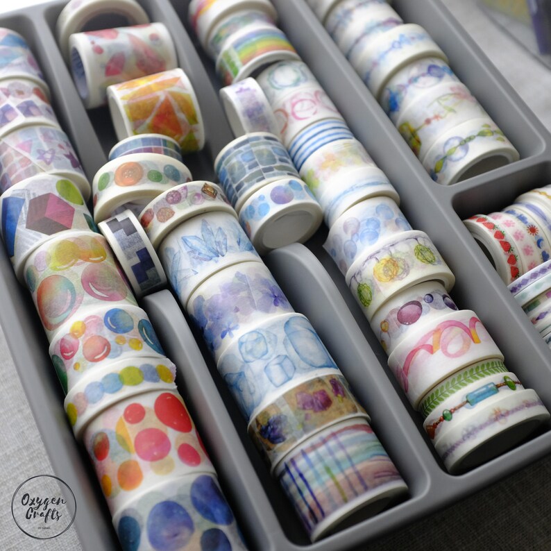 blue washi samples Washi Sample sets 8pcs colorful Pinky washi samples