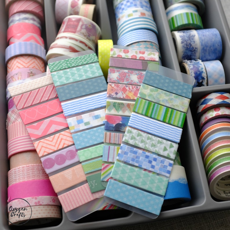 blue washi samples Washi Sample sets 8pcs colorful Pinky washi samples