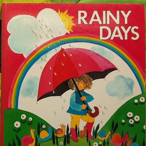 Rainy Days, Rainbow Series from Brimax, book text June Woodman