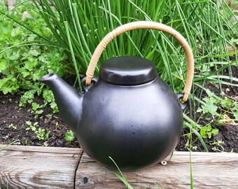 Vintage Small 1950s Copper Teapot by OPA 1L Made in Finland Kettle 