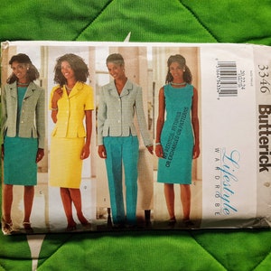 Butterick sewing pattern 3346, Misses&#39;/Misses Petite jacket, dress, skirt and pants