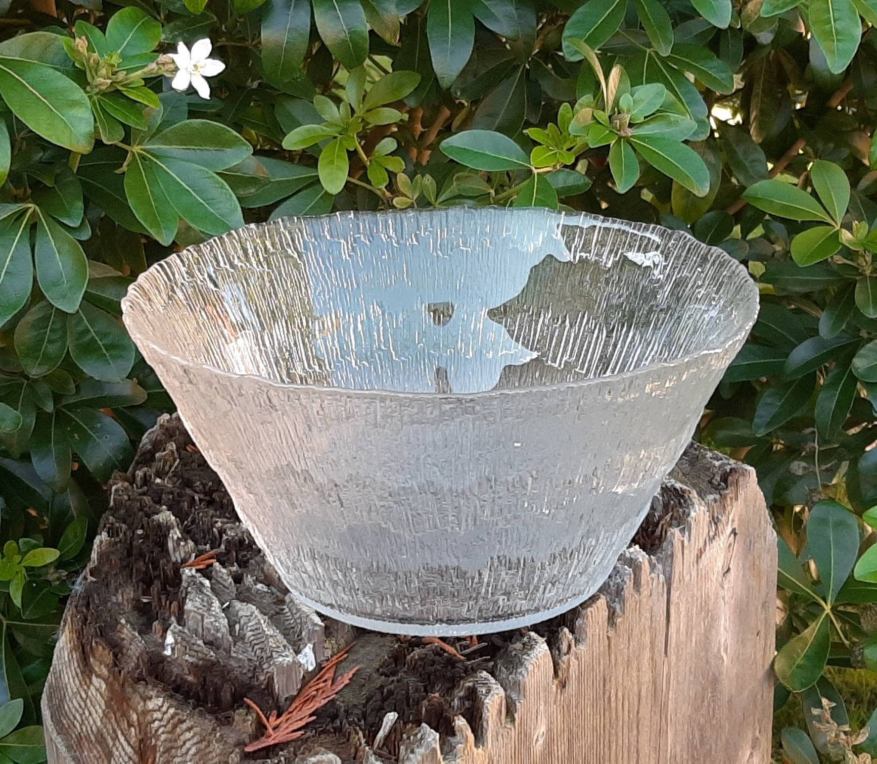 Iittala Glass Finland Solaris large bowl design by Tapio Etsy