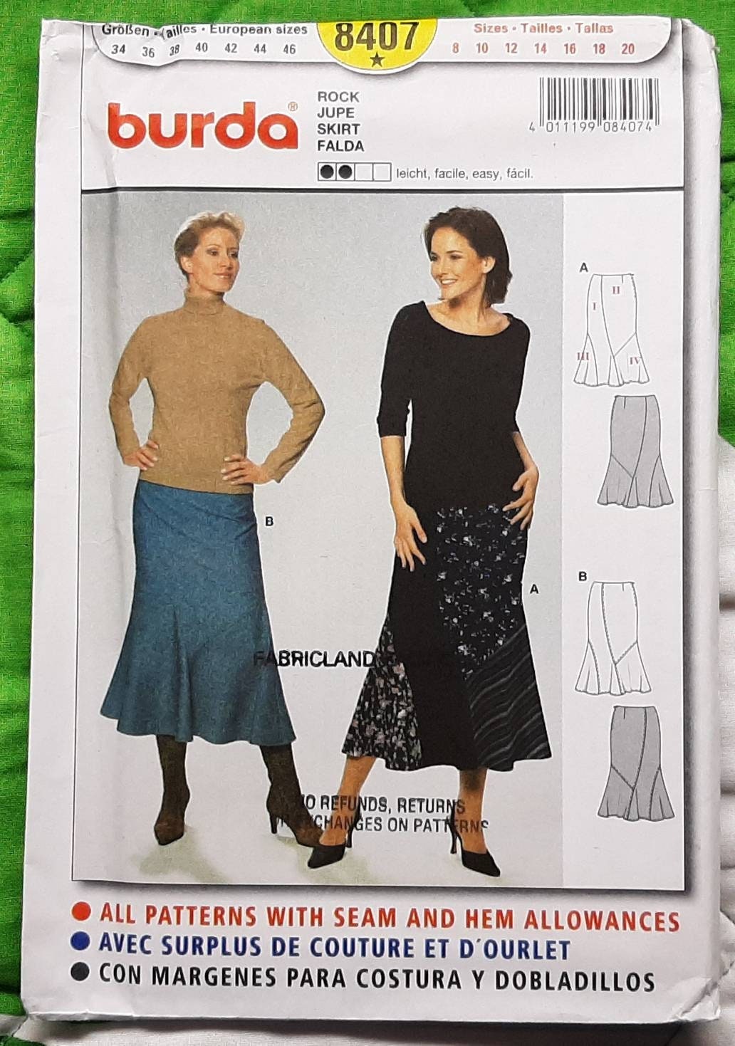 Sewing & Needlecraft Sewing & Fiber Uncut Burda sewing pattern 6904 A ...