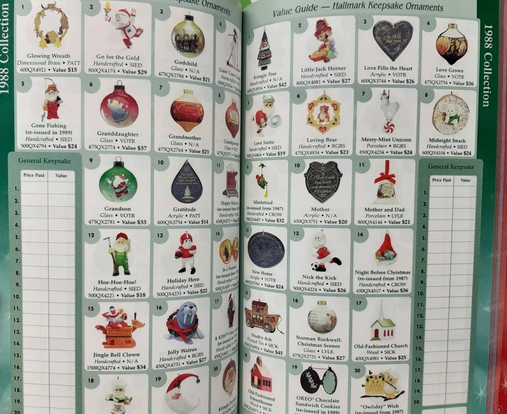 Hallmark Keepsake Ornaments book Collector's Value Guide | Etsy