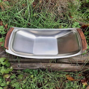 Danish stainless steel serving tray